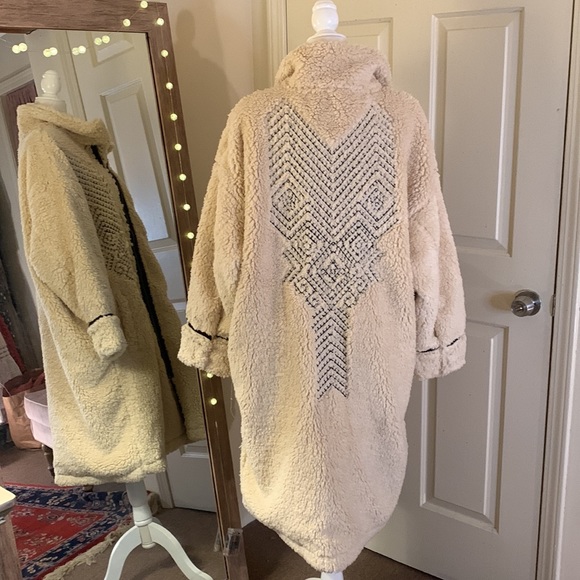 Free People Cream Teddy Jacket - Picture 8 of 15
